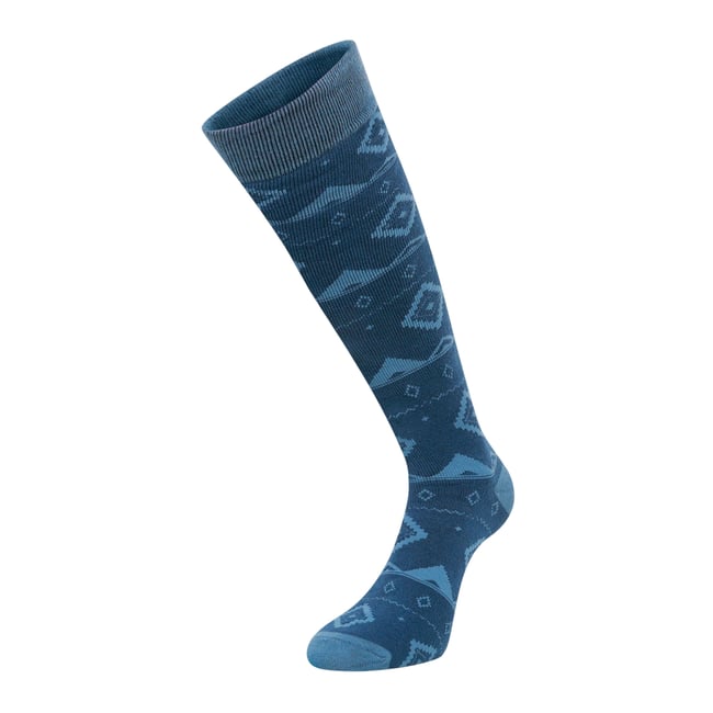 Chaussettes motif/style festif denim sombre <span itemprop=