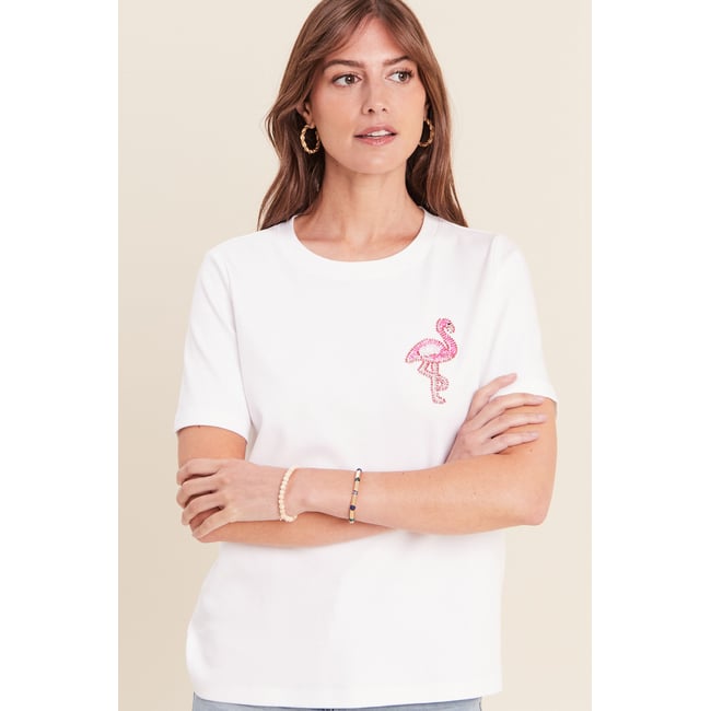 T-shirt manches courtes blanc <span itemprop=