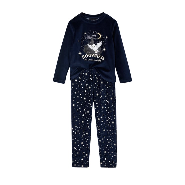 Pyjama Harry Potter en velours marine <span itemprop=