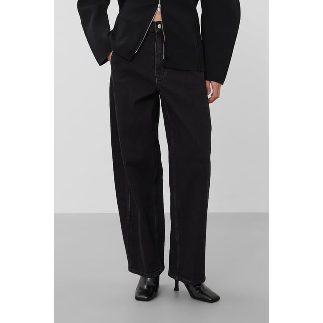 Jeans noir black washed denim <span itemprop=