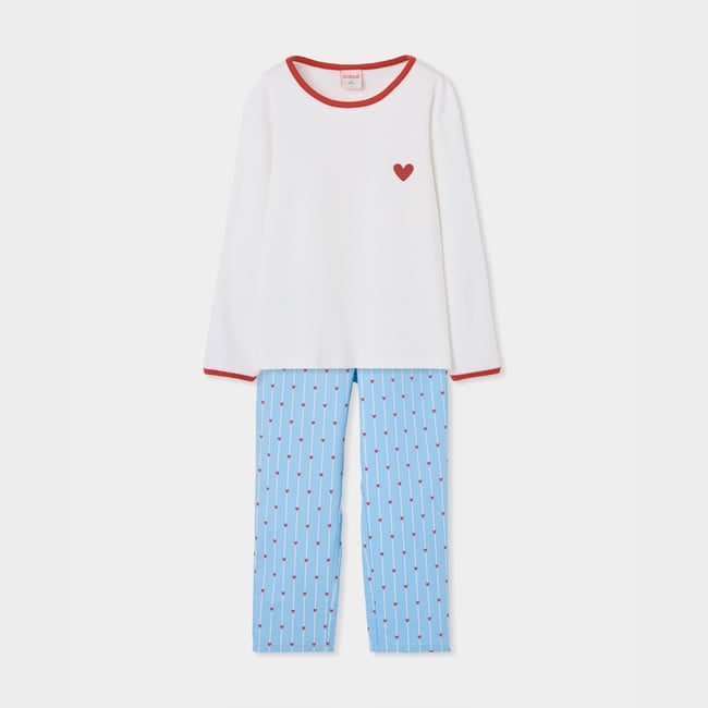 Pyjama fille et imprimé multicolore <span itemprop=