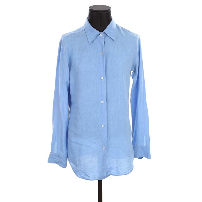 Chemise en lin - Très Bon État bleu <span itemprop=