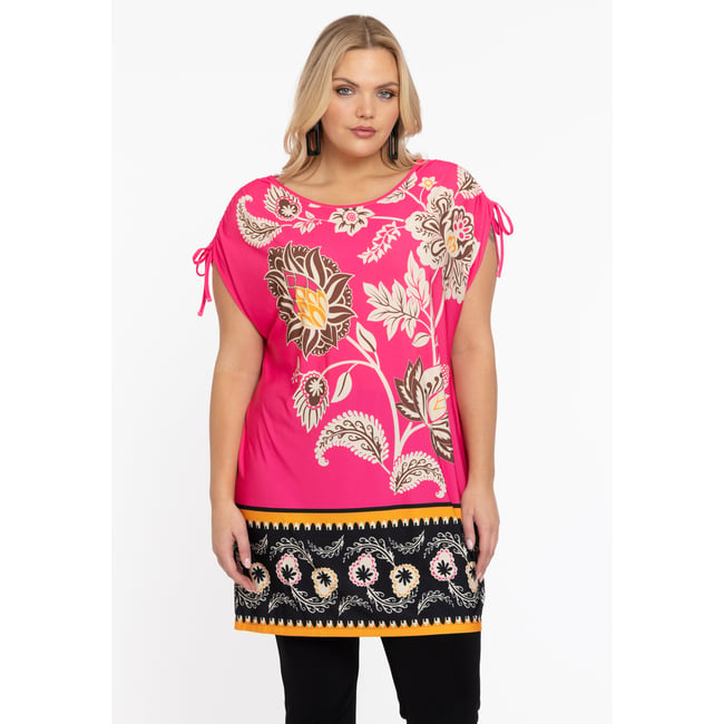 Tunique sans manches rose <span itemprop=