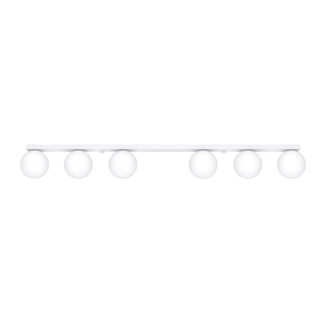 Plafonnier Acier Blanc G9 6 Yoli Couleur blanc <span itemprop=