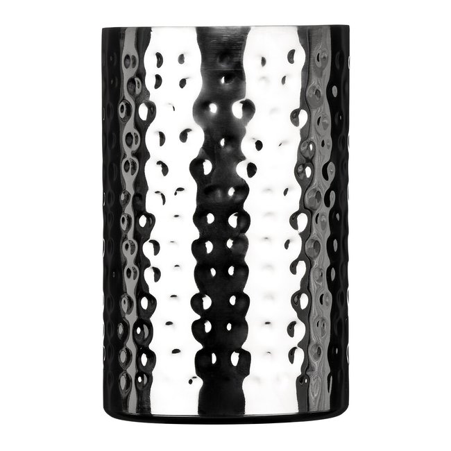 Wine Cooler in Hammered Effect Stainless Steel, silver-coloured, SO'HOME