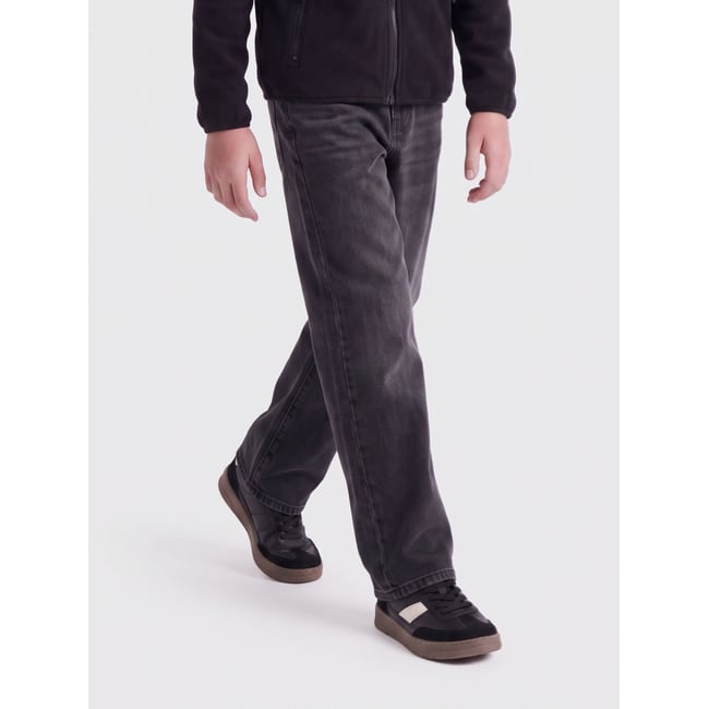 Jean À Coupe Ample washed black <span itemprop=