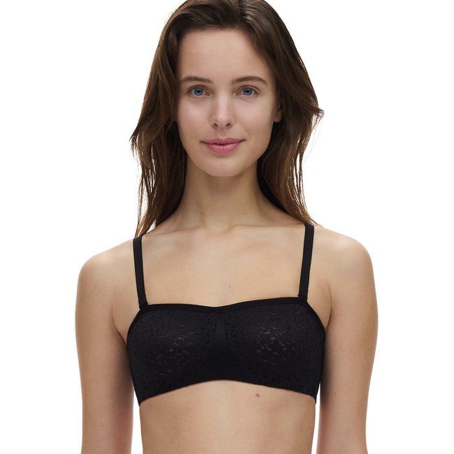 Soutien-gorge bandeau Norah noir <span itemprop=