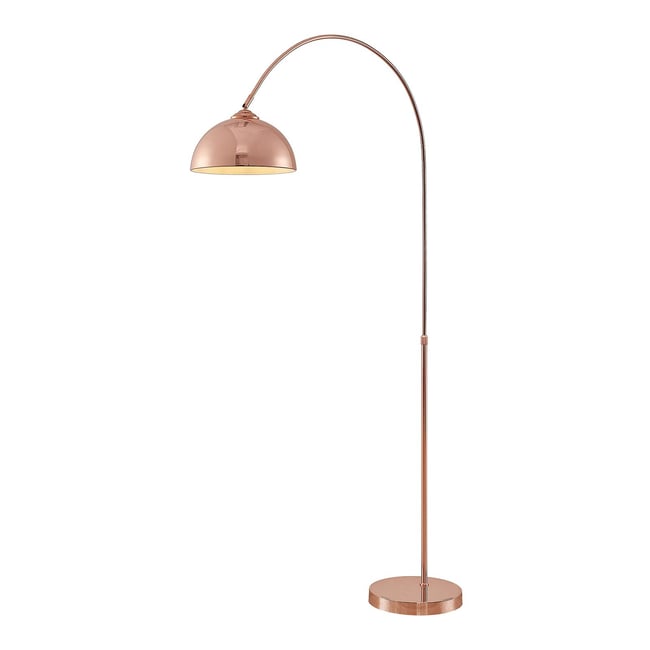 Lampadaire en métal moderne, Lennart Couleur cuivre <span itemprop=