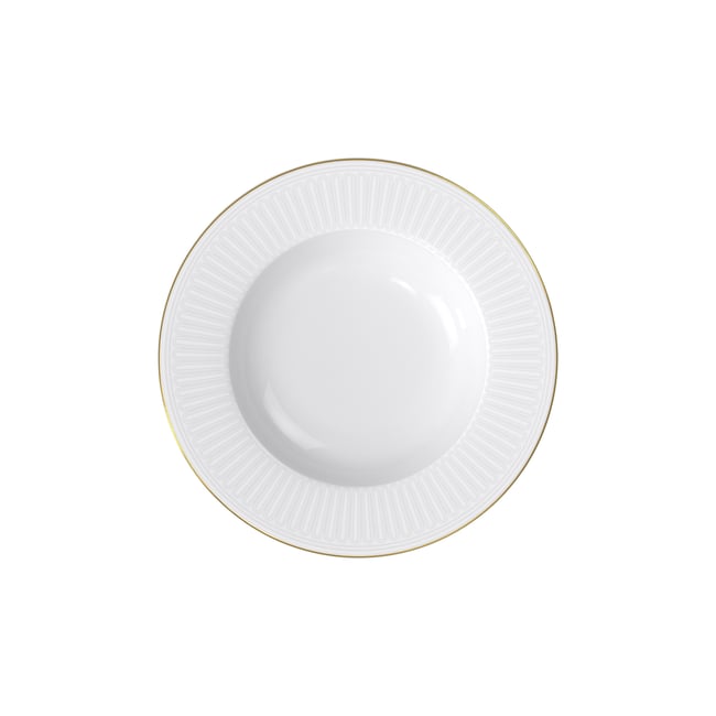 Assiette Creuse CHATEAU SEPTFONTAINES Couleur blanc <span itemprop=