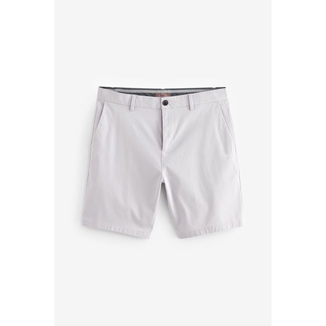 Short chino stretch coupe droite violet lilas <span itemprop=