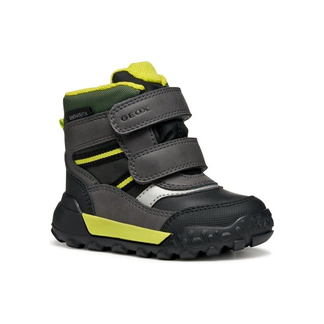 Bottes Mi-Mollet  B TREKKYUP  B ABX noir/vert fluo <span itemprop=