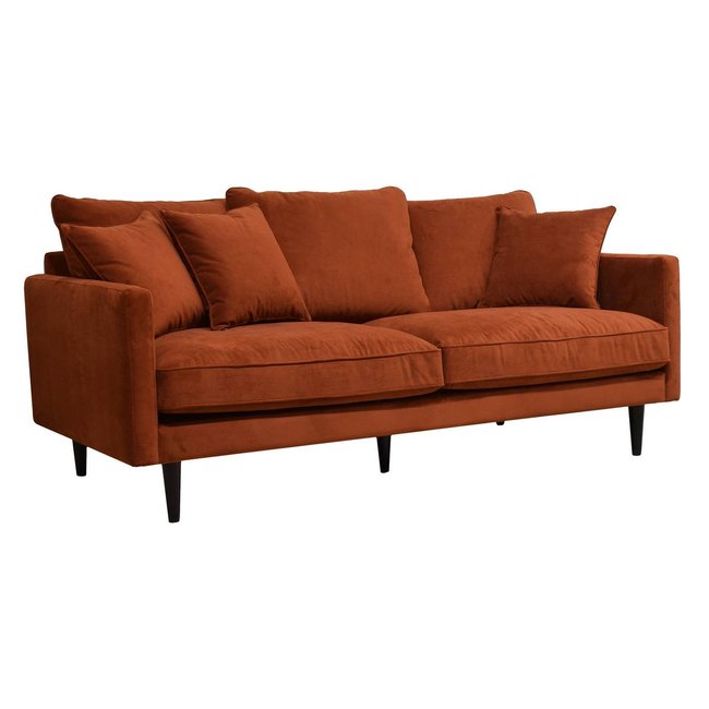 Canapé 3 places CANDICE Couleur ambre <span itemprop=