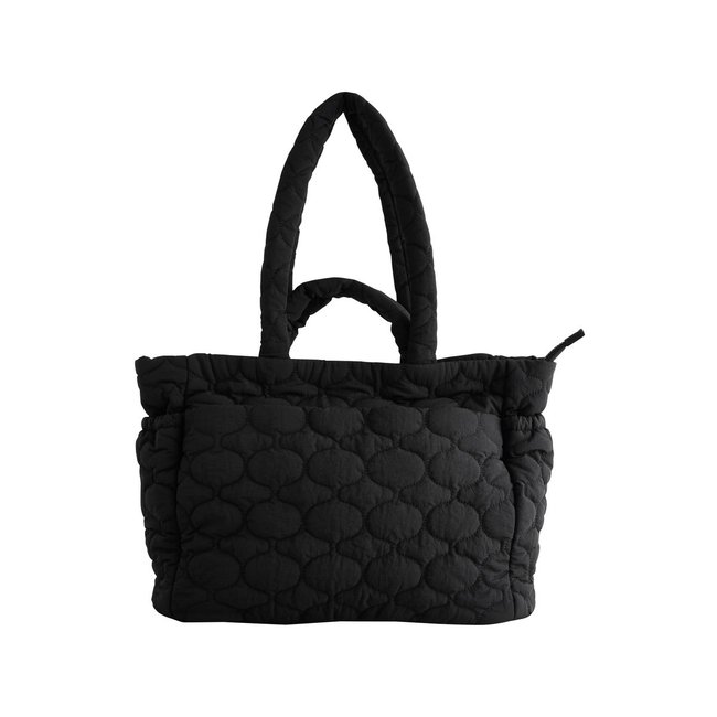 Fourre-tout en nylon noir <span itemprop=