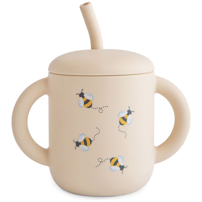 Tasse à paille Couleur ecru, jaune, noir <span itemprop=