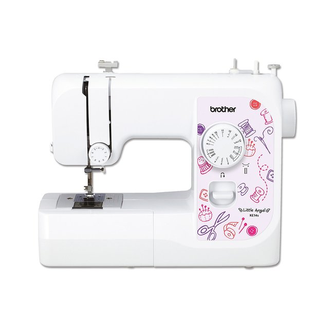 Machine à coudre mécanique KE14SVM1 blanc + rose <span itemprop=