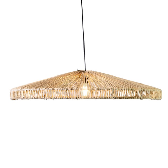Suspension plate en rotin ESSO Couleur naturel <span itemprop=