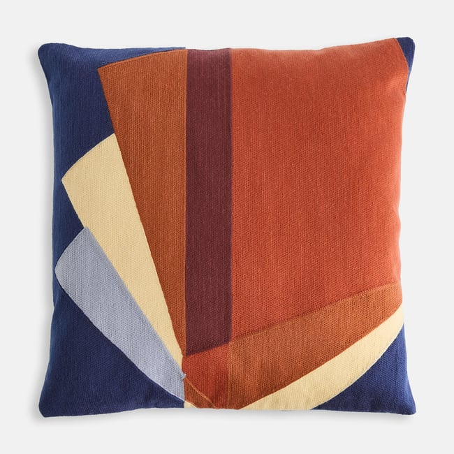 Housse de coussin, en coton, 45 x 45 cm, SPALDI multicolore <span itemprop=