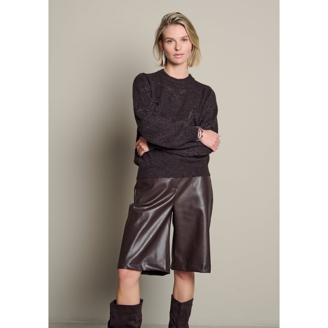 Pull brodé de fleurs - LOLALIZA