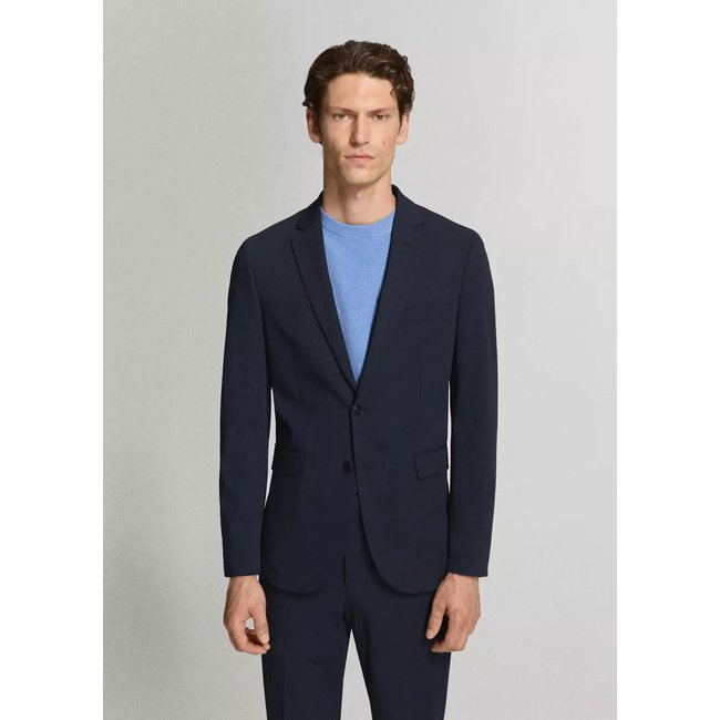 Veste costume París super slim-fit bleu marine foncé <span itemprop=