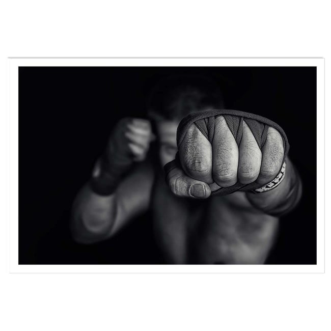Affiche boxe left wing - HEXOA