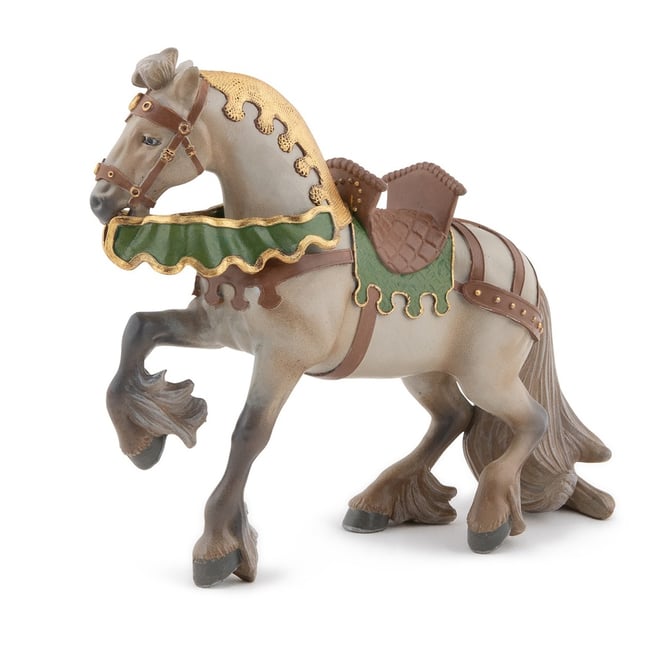 Figurine Cheval de Robin des bois marron <span itemprop=