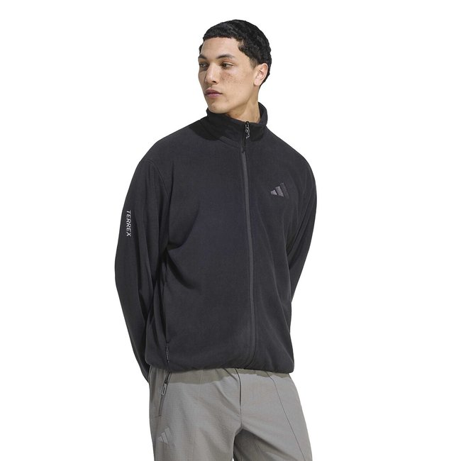 Veste de randonnée, en molleton, MIDLAYERS noir <span itemprop=