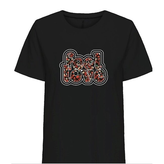 T-shirt de mangas curtas preto <span itemprop=