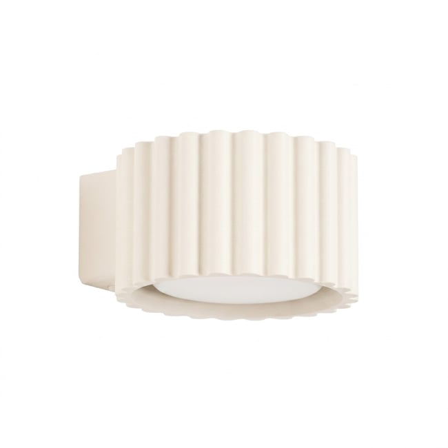 Applique murale Aluminium Beige Gx53 1 AURA Couleur beige <span itemprop=
