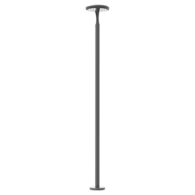 Lampadaire solaire détecteur, BERMEO Couleur gris / argent <span itemprop=