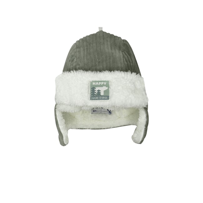 Bonnet suan maille bebe vert <span itemprop=