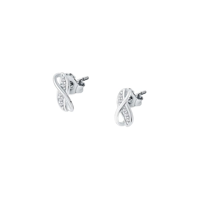 Boucles D'oreilles Femme En Argent 925 - Avec Oxyde De Zirconium Rond 9mm
