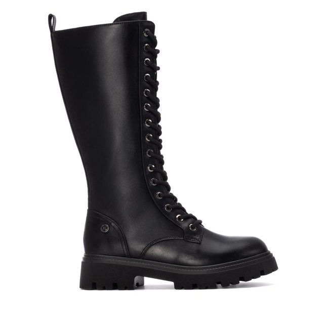 Botte Militaire Plaine Décontractée Fermeture éclair noir <span itemprop=