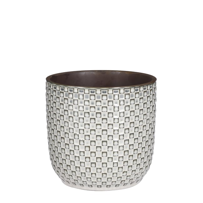 Cache-pot texturé Ø19 cm DAAN - MICA DECORATIONS