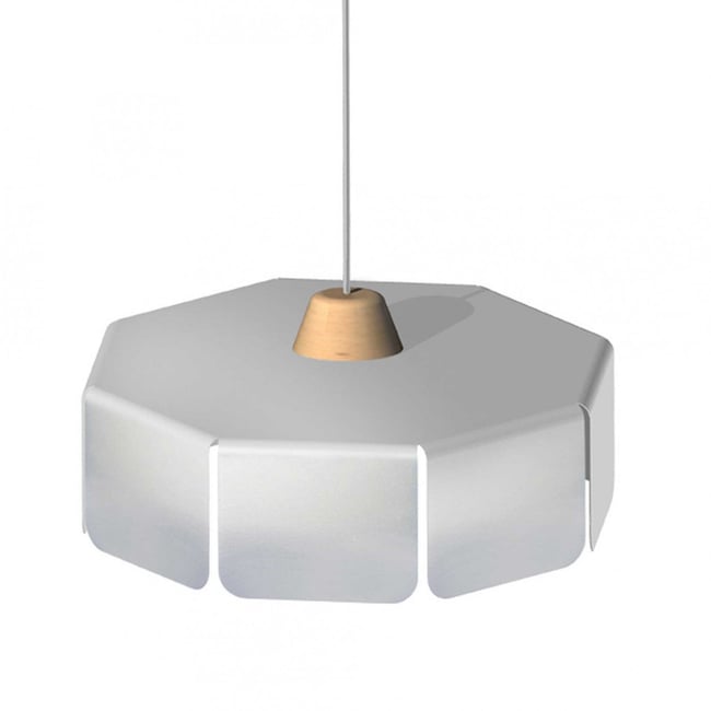 Suspension en métal, PLEDRAN Couleur argent <span itemprop=