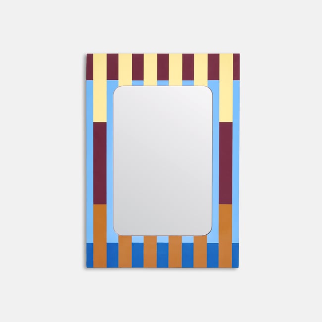 Lotten Striped 49.5 X 70cm Mirror, multi-coloured, LA REDOUTE INTERIEURS