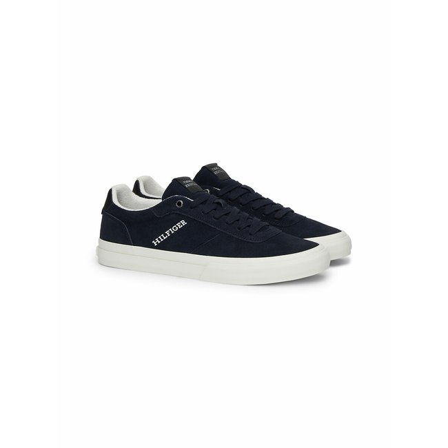 Sneakers aus Leder marine <span itemprop=