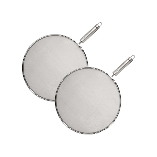 Set de 2 couvercles de cuisine 29/ avec 2 ustensiles BASIC gris <span itemprop=