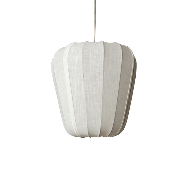 Suspension en coton ivoire et métal, ALBA Couleur blanc <span itemprop=