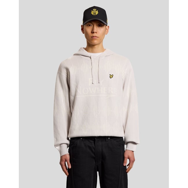 Sweat à capuche de cachemire gris pierre de lune <span itemprop=