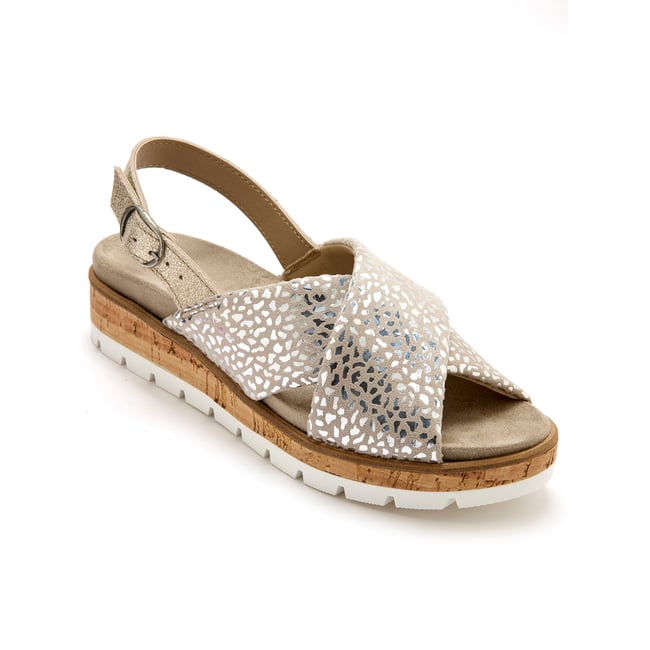 Sandales extensibles doublure cuir - PEDICONFORT