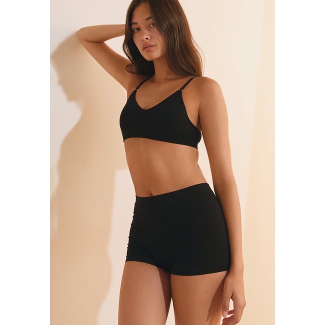 Soutien-gorge brassière sans coutures en coton biologique AMANDE - ETAM