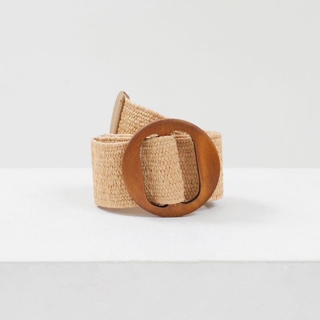 Ceinture Tressée Pour Femme - Boucle Ovale, Largeur 3 Cm - Style Décontracté, Idéale Avec Robe Ou Pantalon