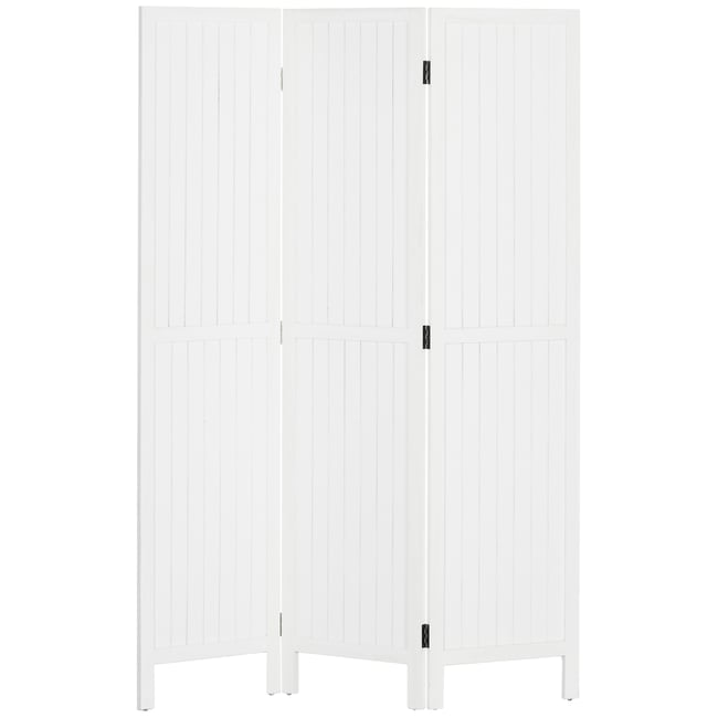 Cloison de séparation Bois de paulownia Blanc Couleur blanc <span itemprop=
