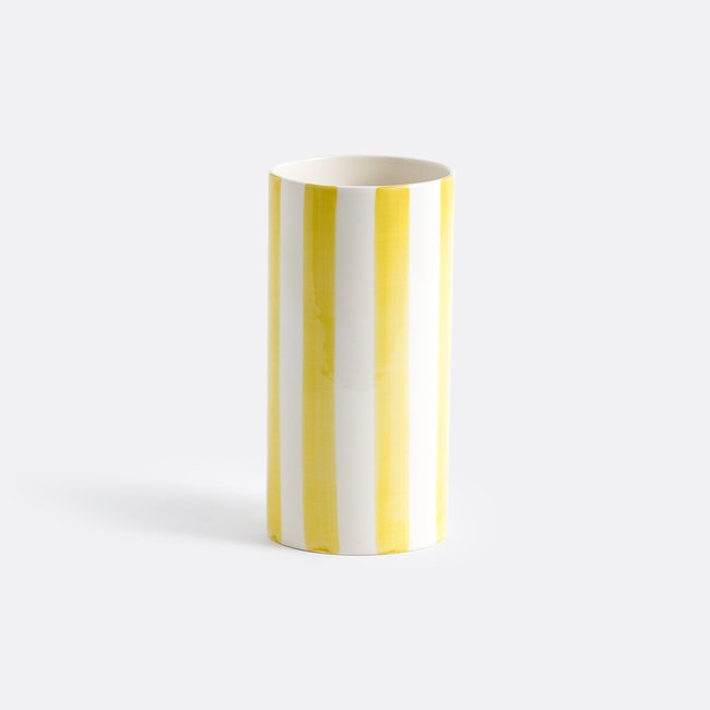 Jaoma Striped Ceramic Vase, H25cm - LA REDOUTE INTERIEURS