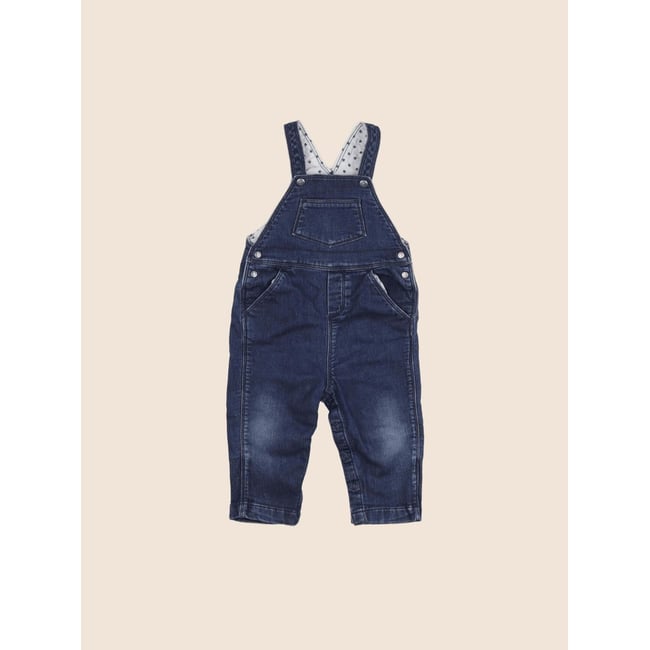 Salopette - Etat satisfaisant bleu <span itemprop=