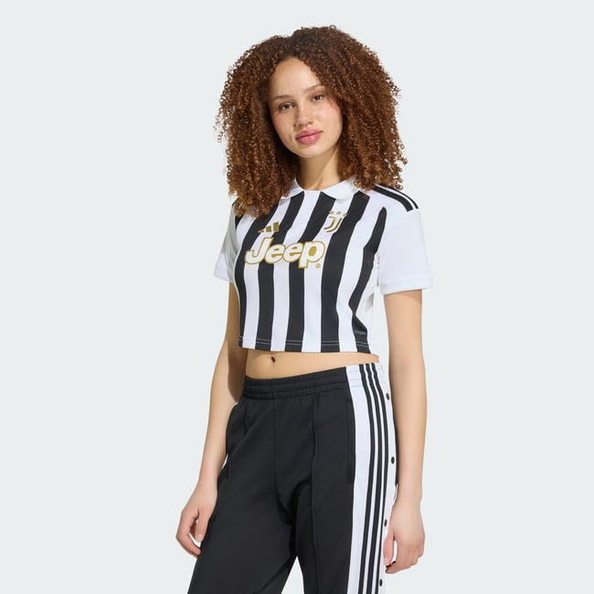 Maillot Cropped Domicile Juventus 26/27 white / black <span itemprop=
