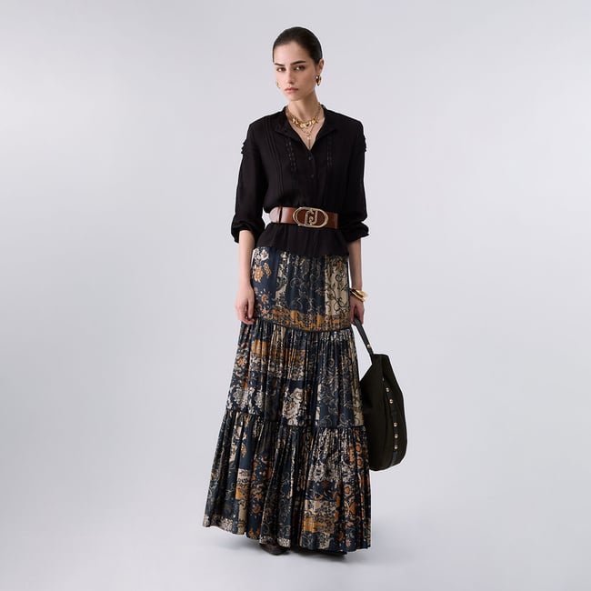 Chemisier avec Dentelle noir <span itemprop=