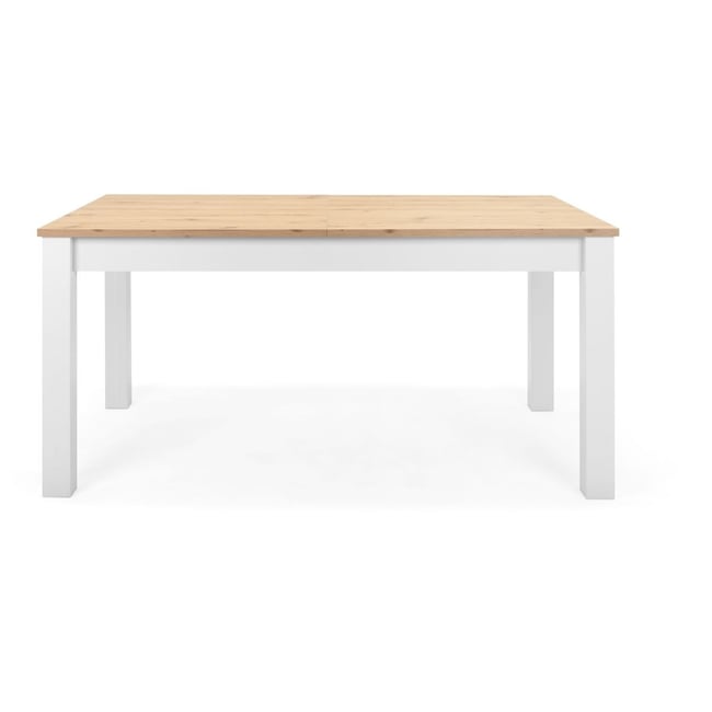 Table à manger extensible - ODENSE Couleur blanc <span itemprop=