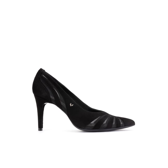 Chaussures à talon cuir Thelma black <span itemprop=