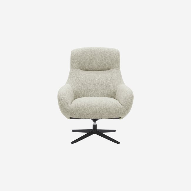 Fauteuil droit polyester MAEVE - HABITAT